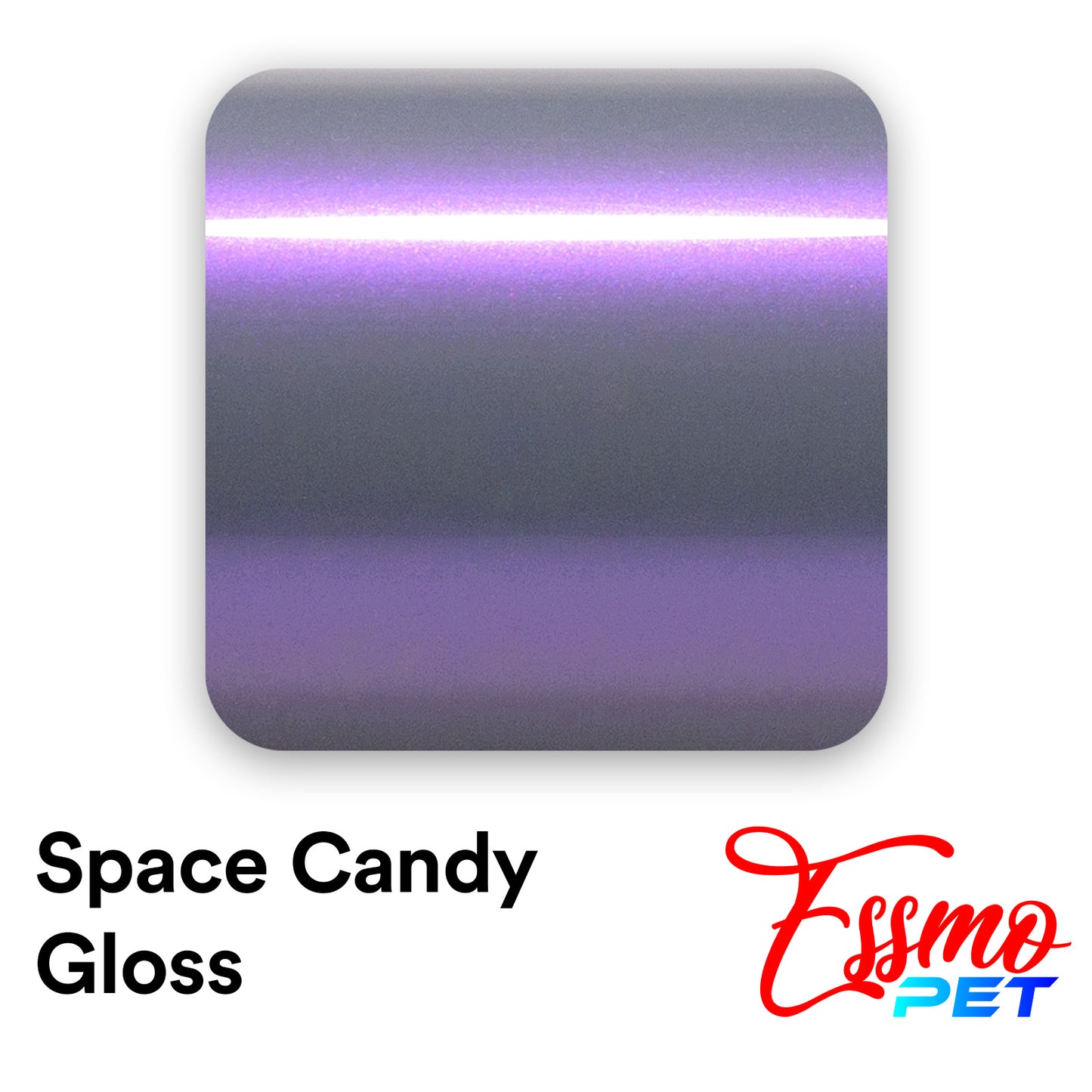 PET Space Candy Gloss Gray Purple Vinyl Wrap