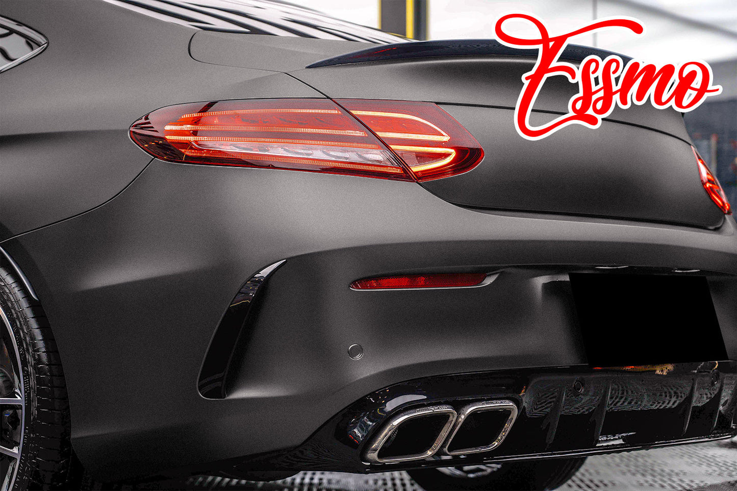 Best AMG Selenite Matte Metallic Dark Grey Vinyl Wrap Vehicle Film