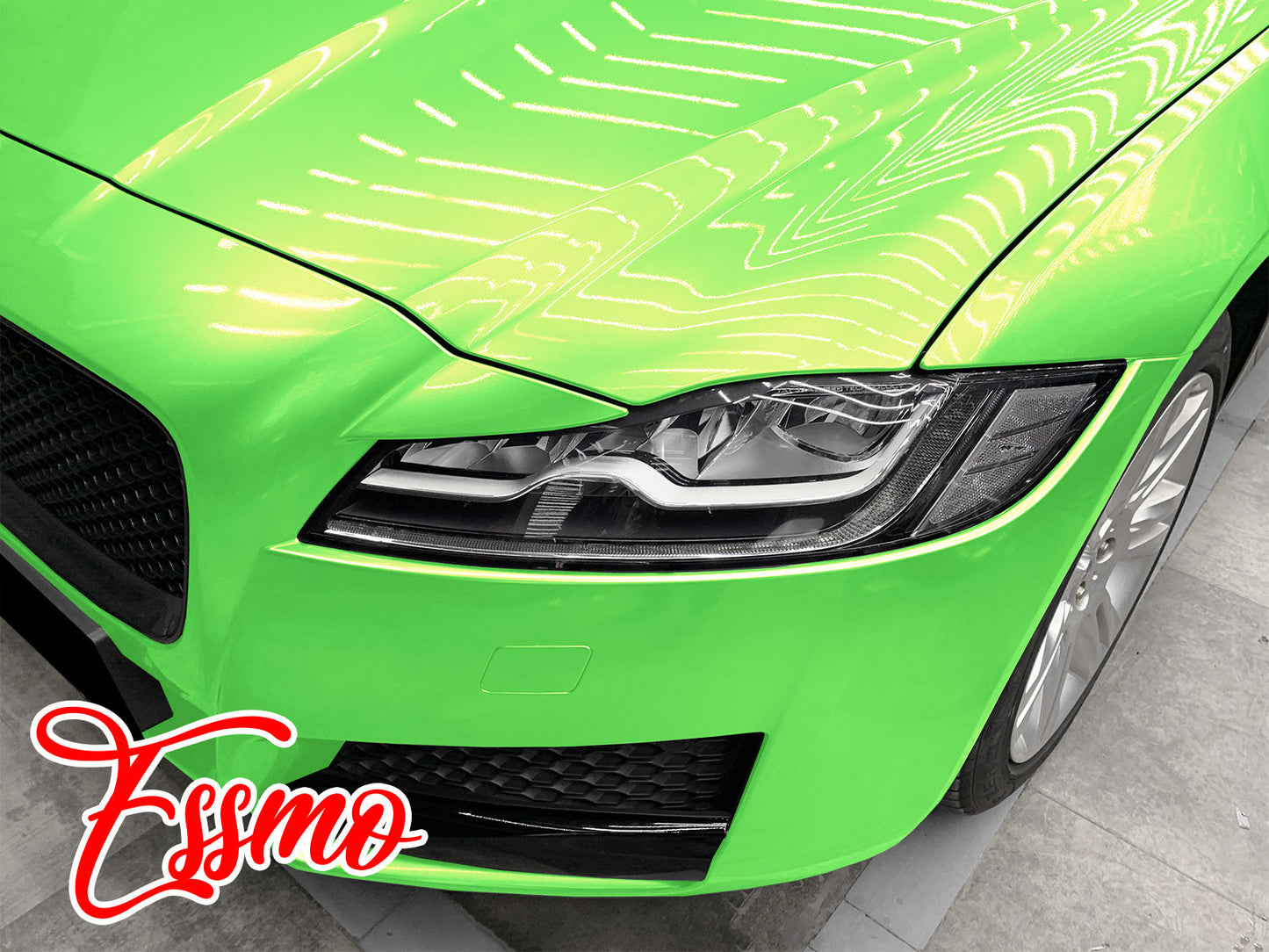 Coral Gloss Gold Green Vinyl Wrap