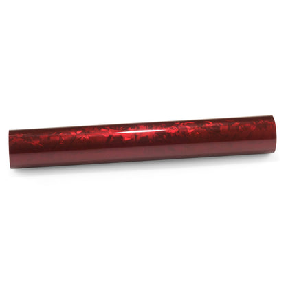 24K Chopped Forged Carbon Fiber Gloss Dark Red Vinyl Wrap