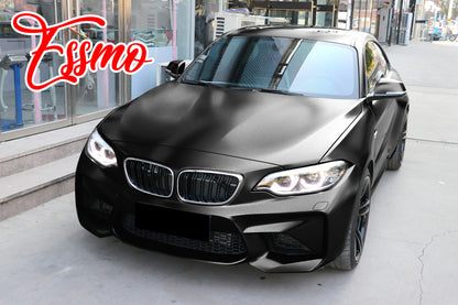 Heavy Metal Diamond Satin Midnight Black Vinyl Wrap