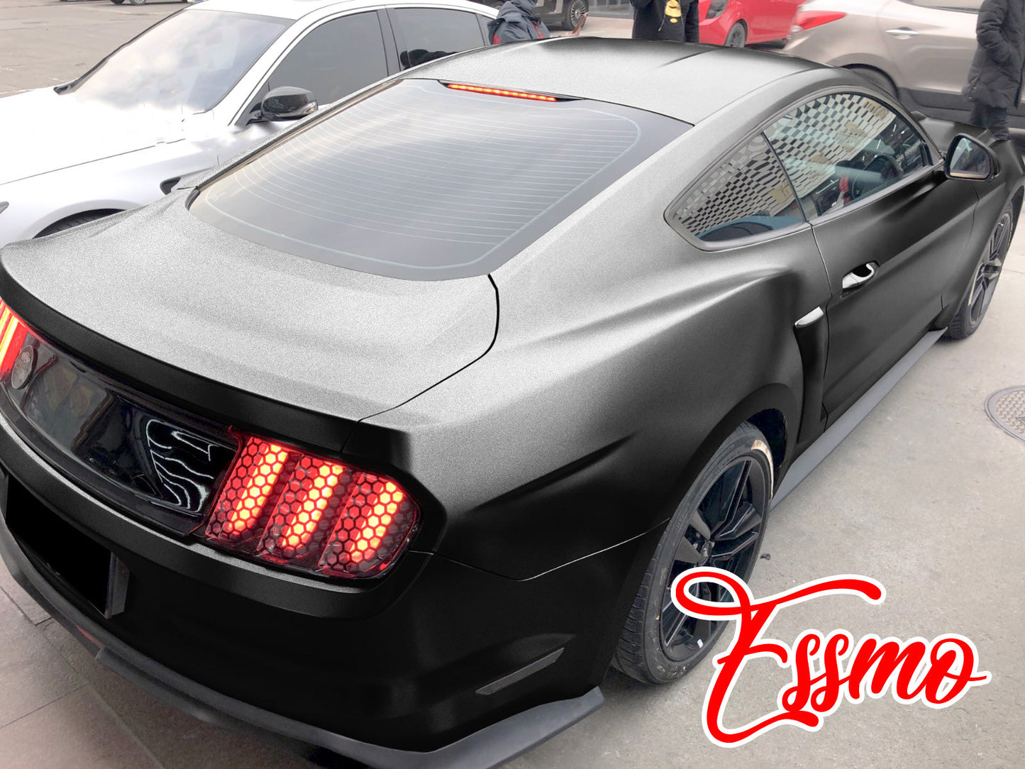 Heavy Metal Diamond Satin Midnight Black Vinyl Wrap