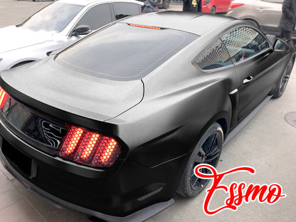 Heavy Metal Diamond Satin Midnight Black Vinyl Wrap