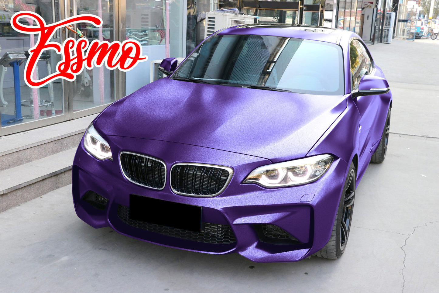 Heavy Metal Diamond Satin Ghost Purple Vinyl Wrap