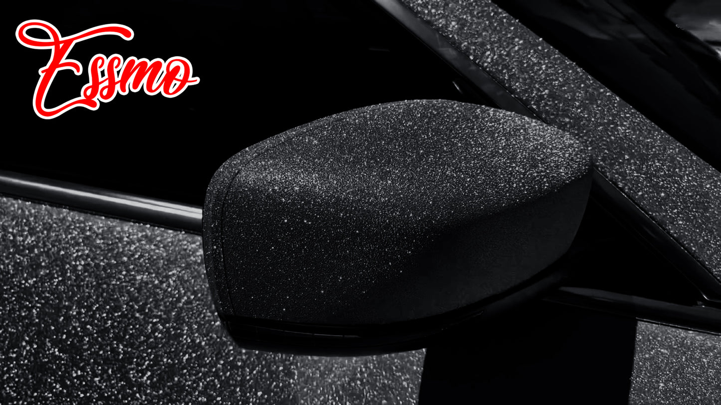 Ultra Diamond Glitter Matte Black Vinyl Wrap