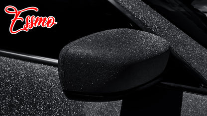 Ultra Diamond Glitter Matte Black Vinyl Wrap