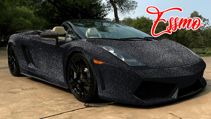 Ultra Diamond Glitter Matte Black Vinyl Wrap