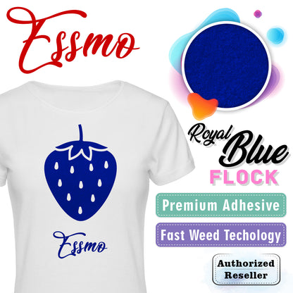 ESSMO™ Royal Blue Flock Heat Transfer Vinyl HTV DF06