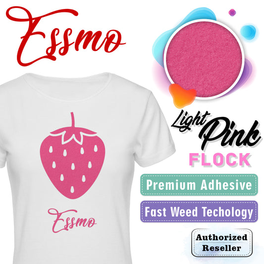 ESSMO™ Light Pink Flock Heat Transfer Vinyl HTV DF08