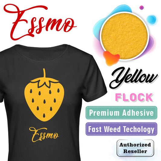 ESSMO™ Yellow Flock Heat Transfer Vinyl HTV DF14