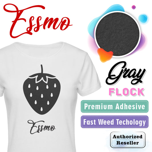 ESSMO™ Gray Flock Heat Transfer Vinyl HTV DF15