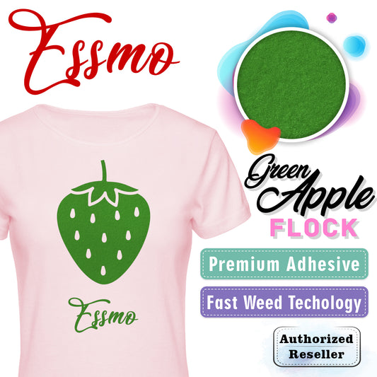 ESSMO™ Green Apple Flock Heat Transfer Vinyl HTV DF20