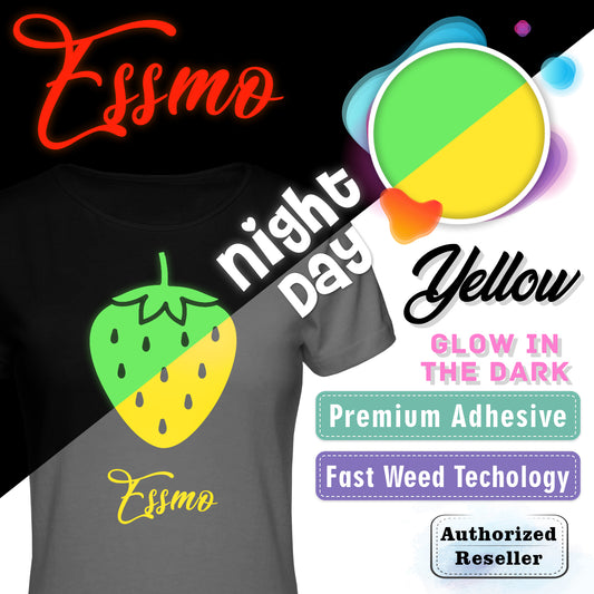 Essmo™ Glow in the Dark Neon Yellow Heat Transfer Vinyl HTV GD02