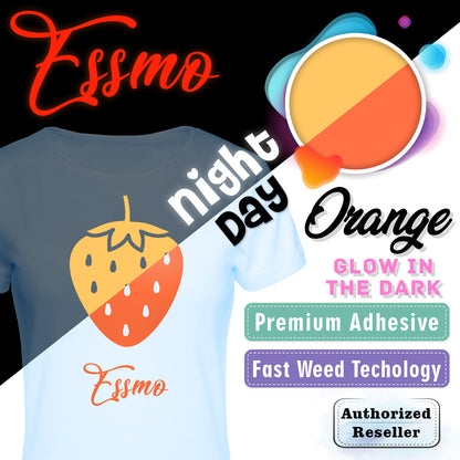 Essmo™ Glow in the Dark Orange Heat Transfer Vinyl HTV GD03 – Essmovinyl