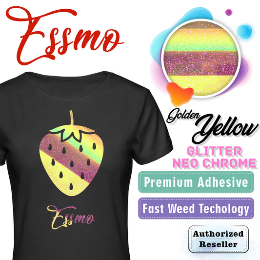 ESSMO™ Galaxy Black Glitter Sparkle Heat Transfer Vinyl HTV DG22