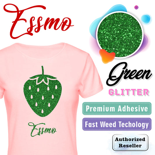 ESSMO™ Green Glitter Sparkle Heat Transfer Vinyl HTV DG08