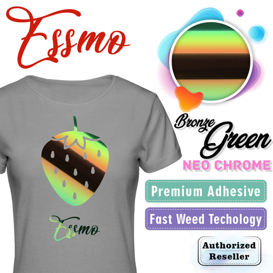 ESSMO™ Bronze Green Neo Chrome Heat Transfer Vinyl HTV NC03