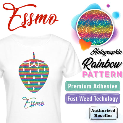 ESSMO™ Holographic Rainbow Pattern Heat Transfer Vinyl HTV SP14