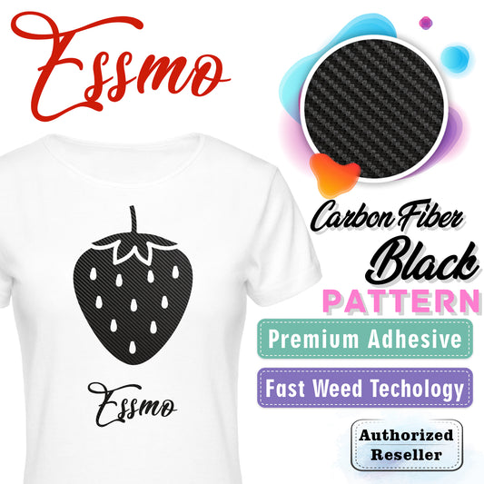 Essmo™ Black Carbon Fiber Heat Transfer Vinyl HTV SP29