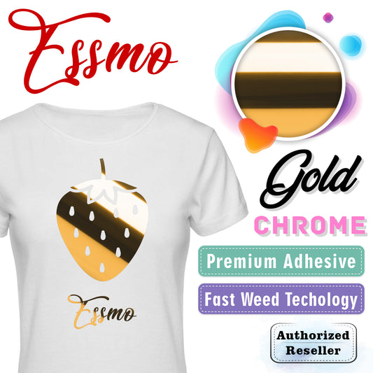 ESSMO™ Gold Chrome Heat Transfer Vinyl HTV DS04