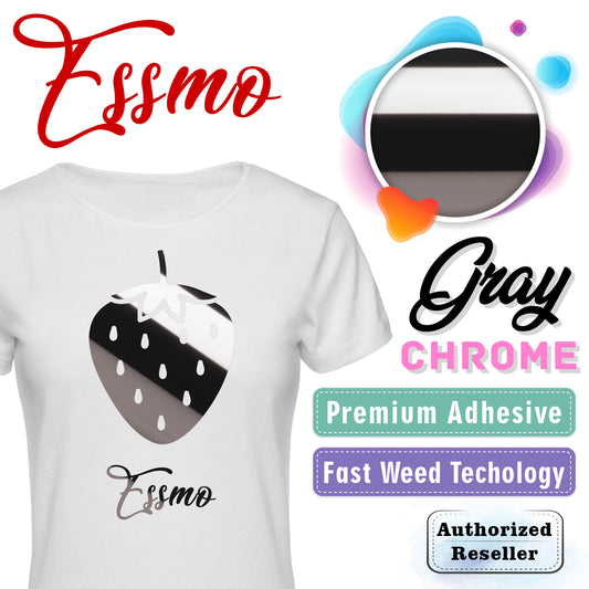 ESSMO™ Gray Chrome Heat Transfer Vinyl HTV DS10