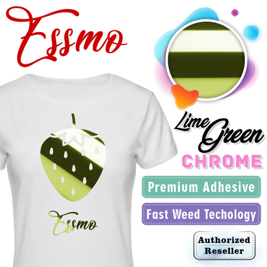 ESSMO™ Lime Green Chrome Heat Transfer Vinyl HTV DS18