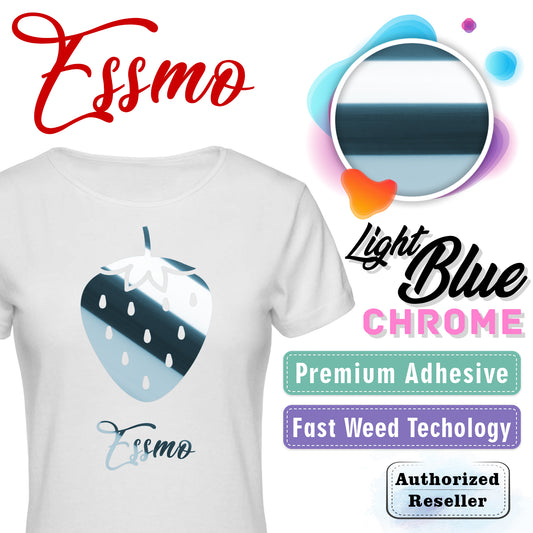 ESSMO™ Light Blue Chrome Heat Transfer Vinyl HTV DS20