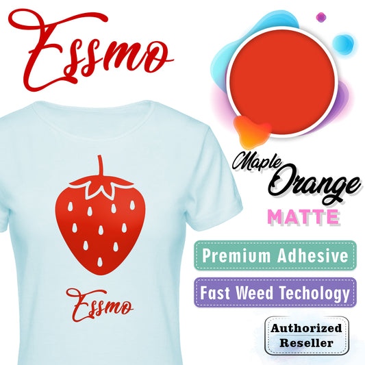 ESSMO™ Maple Orange Matte Solid Heat Transfer Vinyl HTV DP07