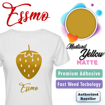 ESSMO™ Mustard Yellow Matte Solid Heat Transfer Vinyl HTV DP13