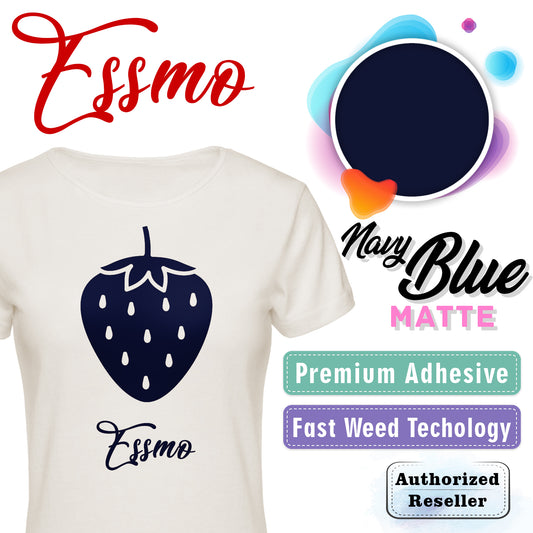 ESSMO™ Navy Blue Matte Solid Heat Transfer Vinyl HTV DP24