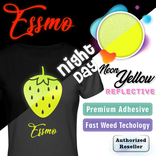 ESSMO™ Yellow Reflective Heat Transfer Vinyl HTV RT06