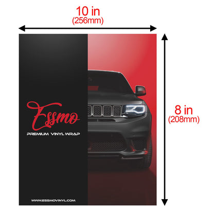 ESSMO Brochure Sample Swatch Gloss Metallic PET Car Wrap Vinyl Wrapping Film DIY