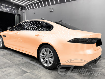 Gloss Pearlescent Peach Orange Vinyl Wrap