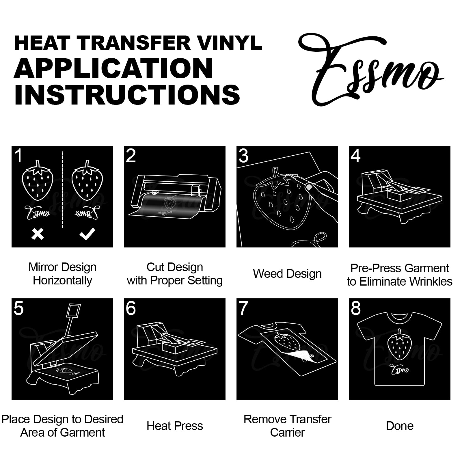 Black Heat Transfer Vinyl