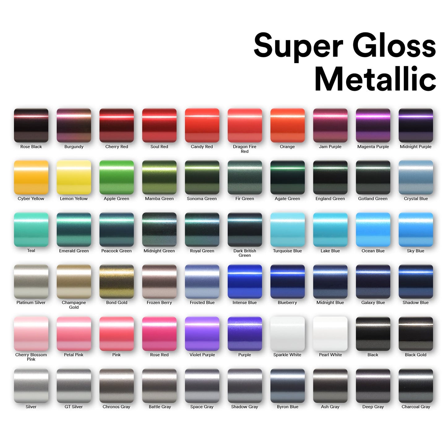 Super Gloss Metallic Sky Blue Vinyl Wrap